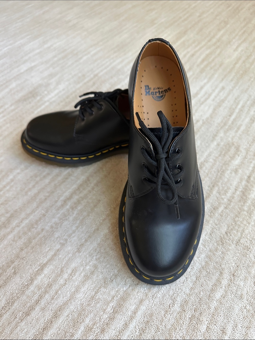 NWOB Dr Martens Air Wair 11837 Shoes Black 3 eye Oxford Size 9 - Picture 6 of 17